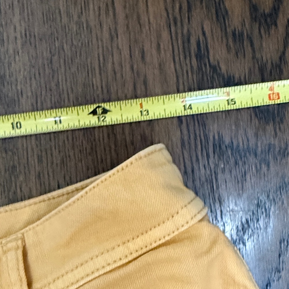 Chico's Platinum Adriann Mustard Yellow Ankle Jeans sz 0.5= 6 - Picture 4 of 12